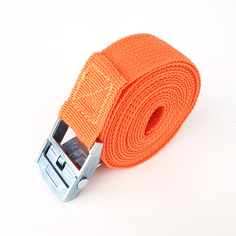 Custom OEM Polyester Cargo Lashing Strap Adjustable Luggage Binding Belt With Cam Buckle Custom Logo Color Length