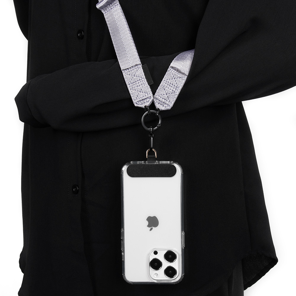 Custom Adjustable Phone Crossbody Lanyard, Detachable Buckle Wrist Strap with Universal Patch