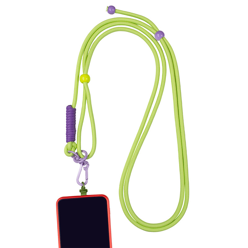 Custom Dopamine Beaded Phone Lanyard, Adjustable Crossbody Strap, Universal Detachable Cell Phone Wrist Strap for Case