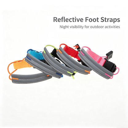 Custom Reflective Bike Cuff Strap, Adjustable Elastic Cycling Leg Band Anti-Scratch Night Running Safety Pant Binding Strap