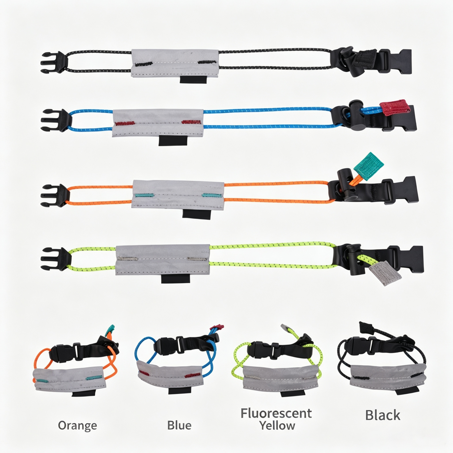Custom Reflective Bike Cuff Strap, Adjustable Elastic Cycling Leg Band Anti-Scratch Night Running Safety Pant Binding Strap