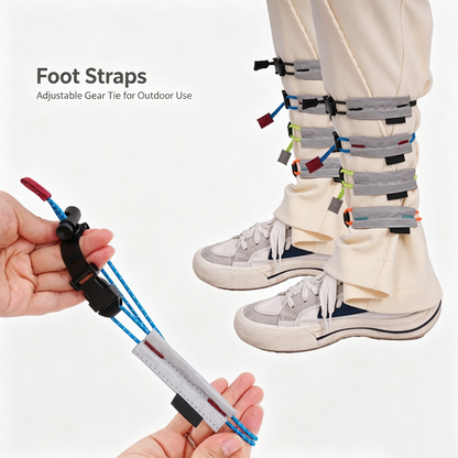 Custom Reflective Bike Cuff Strap, Adjustable Elastic Cycling Leg Band Anti-Scratch Night Running Safety Pant Binding Strap