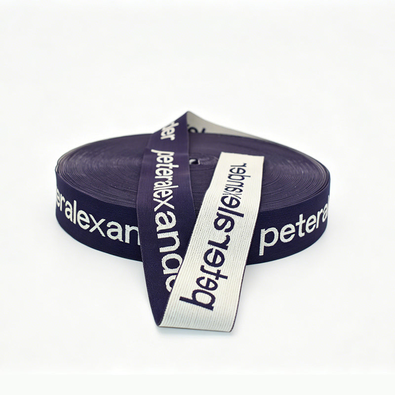 Jacquard Elastic Band Custom Logo Printed Elastic Webbing