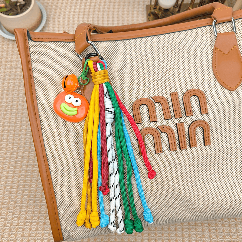 Custom Color Braided Tassel Keychain Handbag Decorative Tassel Pendant for Bag Garment Accessory