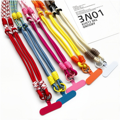 Custom Color Braided Phone Lanyard Woven Strap Crossbody Mobile Phone Wrist Strap for Key Bag