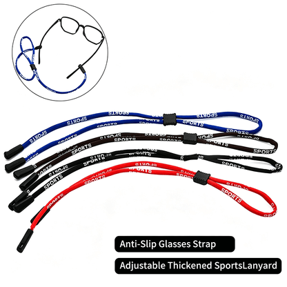 Custom Adjustable Eyeglass Strap, Non-Slip Polyester Sports Glasses Lanyard with Inner Buckle