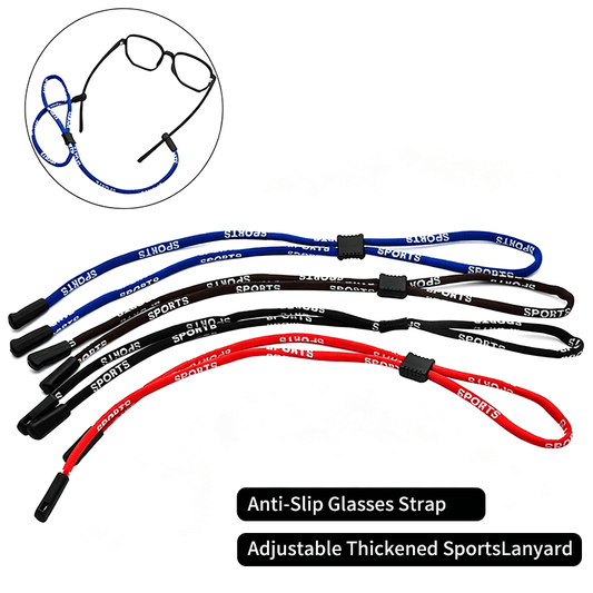 Custom Adjustable Eyeglass Strap, Non-Slip Polyester Sports Glasses Lanyard with Inner Buckle