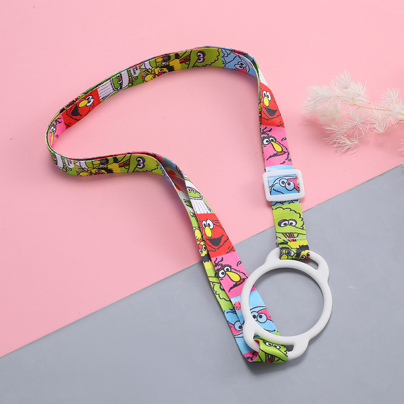 Custom Sublimation Water Bottle Strap, Kids Adjustable Drink Bottle Lanyard with Silicone Ring, Portable Crossbody Water Bottle Holder Strap