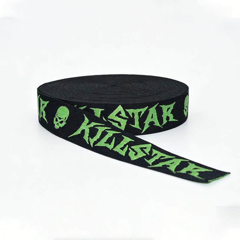 Custom Printed Jacquard Polyester High‑Elastic Woven Elastic Webbing Strap