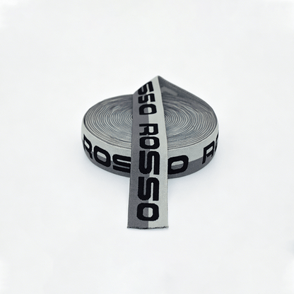 Custom Logo Jacquard Elastic Webbing Strap, Personalized‑Printed Elastic Ribbon