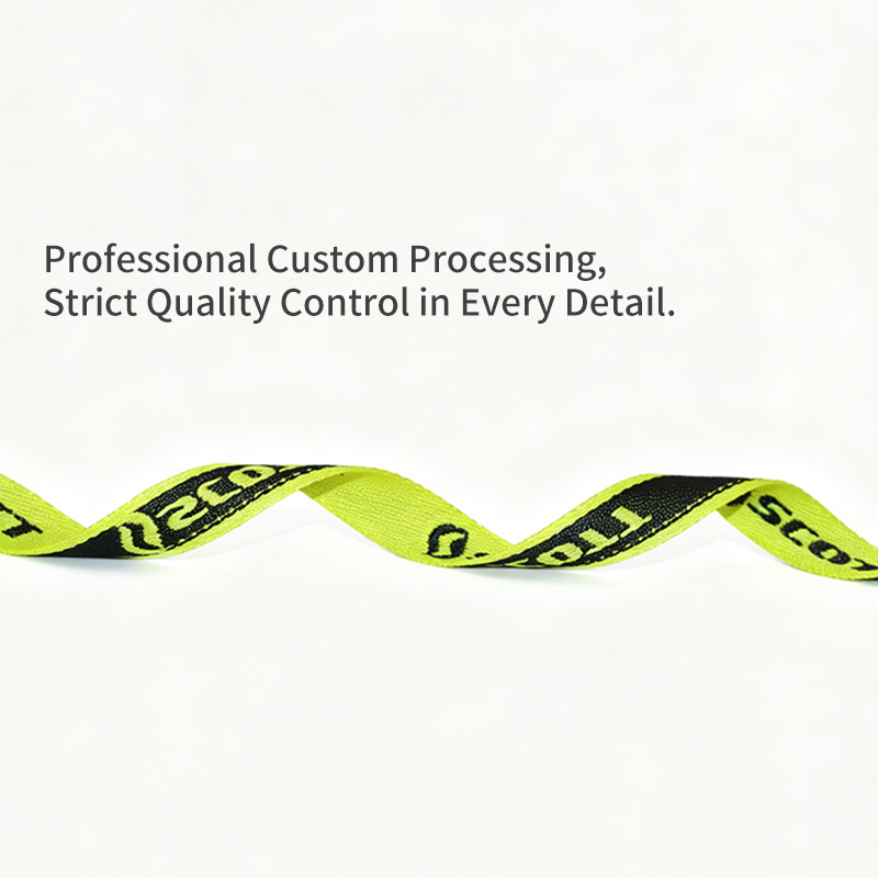 Custom Jacquard Woven Webbing Strap, Personalized Brand Logo Polyester Ribbon