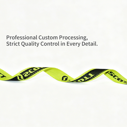 Custom Jacquard Woven Webbing Strap, Personalized Brand Logo Polyester Ribbon