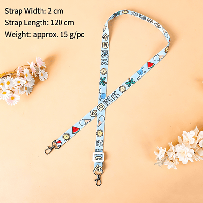 Custom Cute Printed Shoulder Strap, Replacement Lanyard for Water Bottle Bag & Phone Case