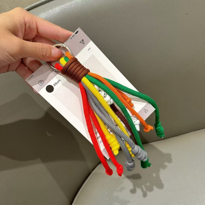 Custom Color Braided Tassel Keychain Handbag Decorative Tassel Pendant for Bag Garment Accessory