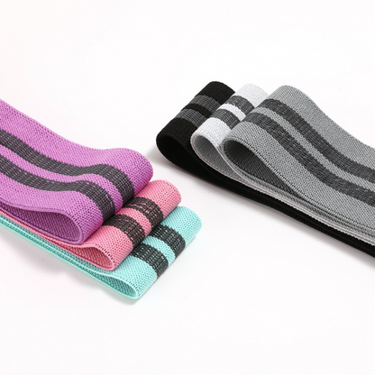 Custom Anti-Slip Latex Yoga Resistance Band, Printed Elastic Hip Exercise Band for Fitness Glute Training