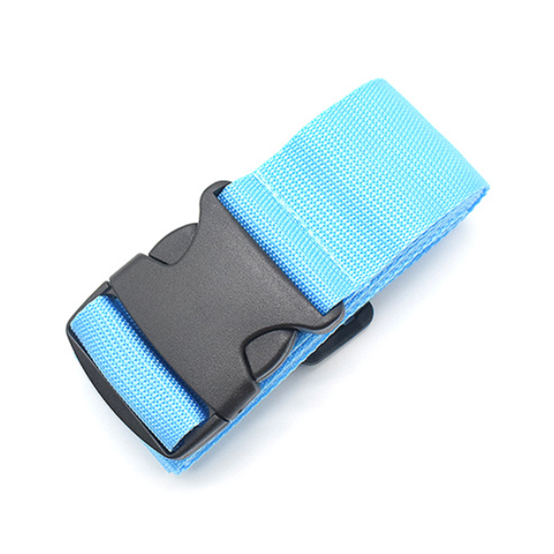 Custom Logo Luggage Strap Adjustable Polyester Suitcase Binding Belt Travel Luggage Security Strap OEM Custom Color Length