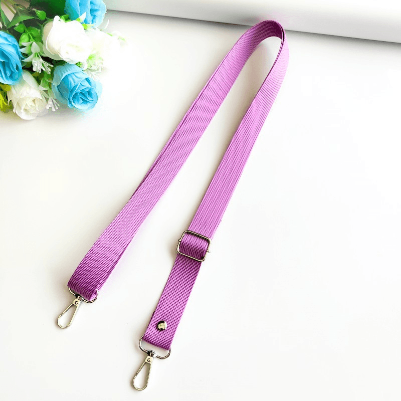 Custom Solid Color Adjustable Bag Strap, Replacement Crossbody Purse Shoulder Strap for Handbag & Backpack