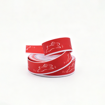 Custom Sublimation Printed Ribbon, Logo Heat Transfer Satin Ribbon for Gift Packaging Garment