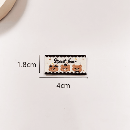 Custom Cartoon Woven Labels | Cute Pattern Garment Woven Tags