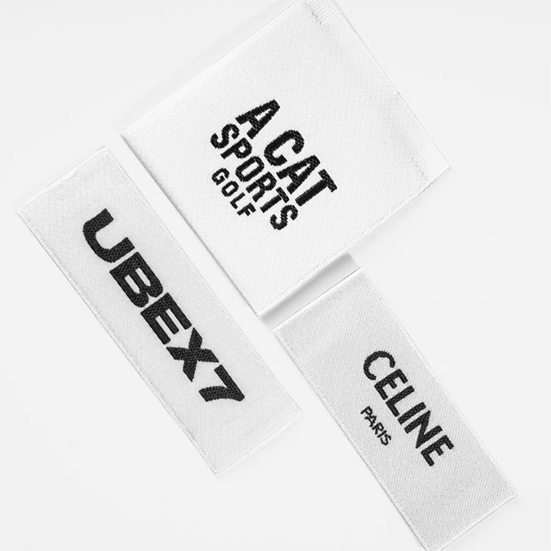 Custom Company Logo Woven Labels | Brand Garment Neck Woven Tags