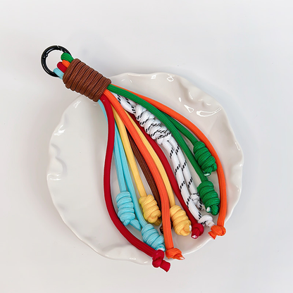 Custom Color Braided Tassel Keychain Handbag Decorative Tassel Pendant for Bag Garment Accessory