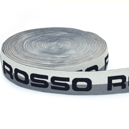 Custom Logo Jacquard Elastic Webbing Strap, Personalized‑Printed Elastic Ribbon