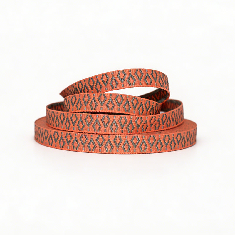 Jacquard Colorful Polyester Webbing Strap Custom Printed Webbing For Bag Lanyard Handle