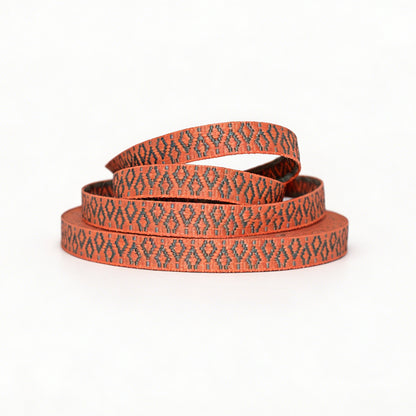 Jacquard Colorful Polyester Webbing Strap Custom Printed Webbing For Bag Lanyard Handle