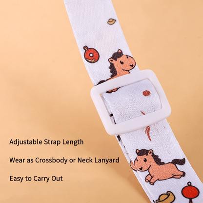 Custom Cute Printed Shoulder Strap, Replacement Lanyard for Water Bottle Bag & Phone Case