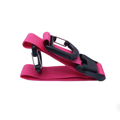 Custom Luggage Hook Strap, Adjustable Suitcase Add-A-Bag Strap with Double Hooks OEM
