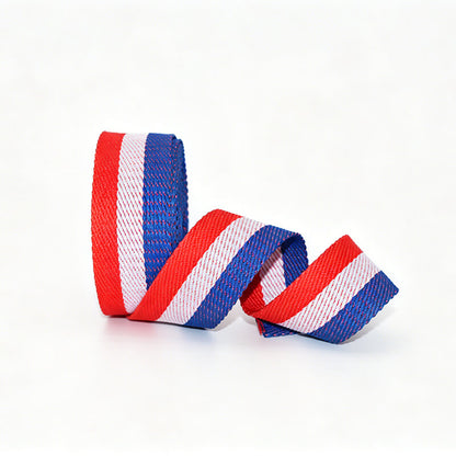 Custom Rainbow Polyester Webbing Strap, Gradient Color Jacquard Ribbon For Phone Lanyard