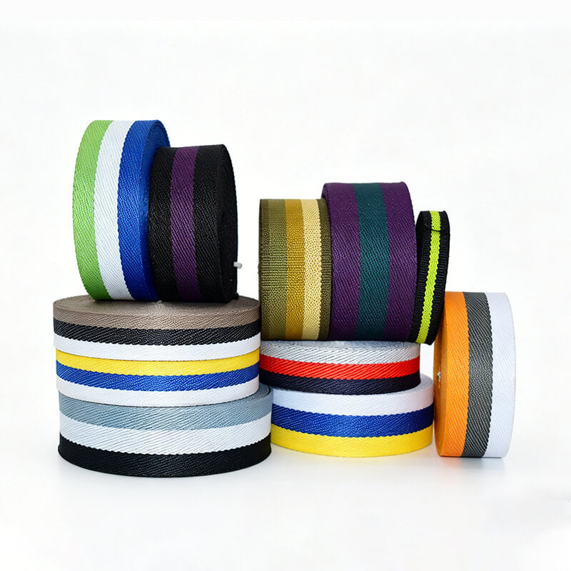 Custom Jacquard Polyester Webbing Strap, Personalized Printed Logo Colorful Ribbon For Accessories