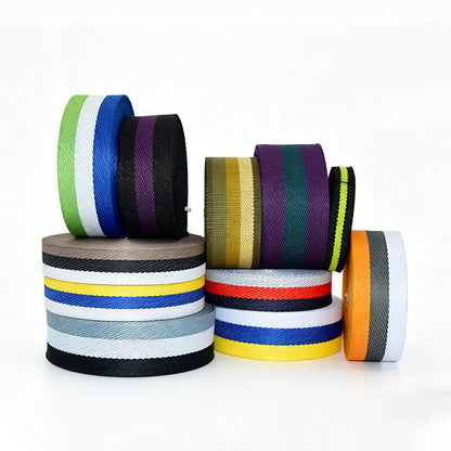 Custom Jacquard Polyester Webbing Strap, Personalized Printed Logo Colorful Ribbon For Accessories