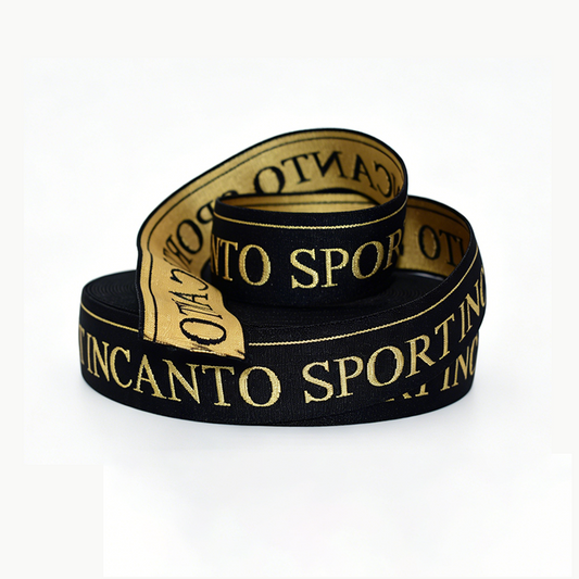 Custom Jacquard Printed Elastic Webbing Band, Logo Jacquard Elastic Tape for Garment Underwear Accessories