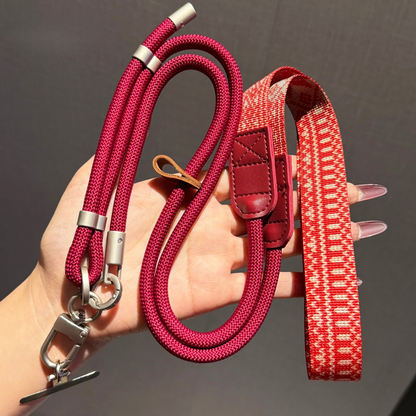Custom Vintage Pattern Phone Crossbody Lanyard, Adjustable Anti-Lost Wrist Strap for Smartphones