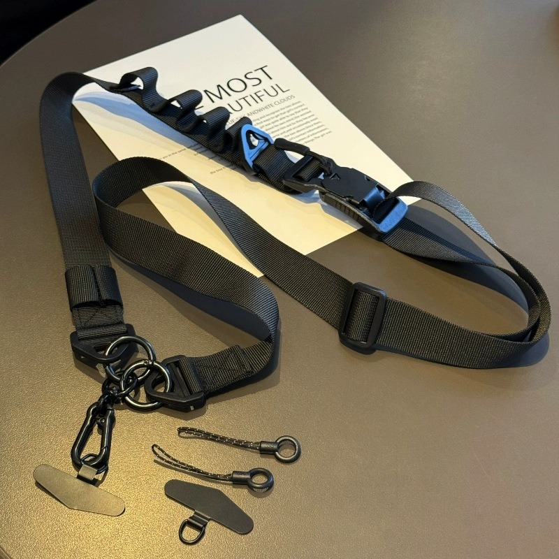 Custom Adjustable Phone Crossbody Lanyard, Detachable Buckle Wrist Strap with Universal Patch