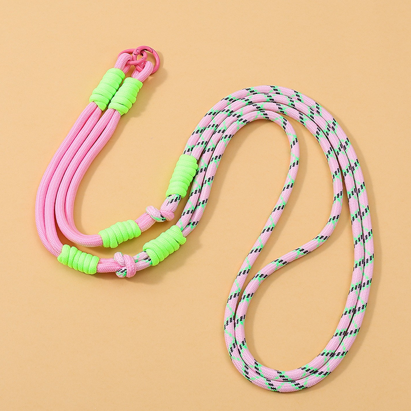 Custom Color Block Braided Phone Crossbody Strap, Adjustable Patchwork Phone Lanyard for Cell Phone Case Decor
