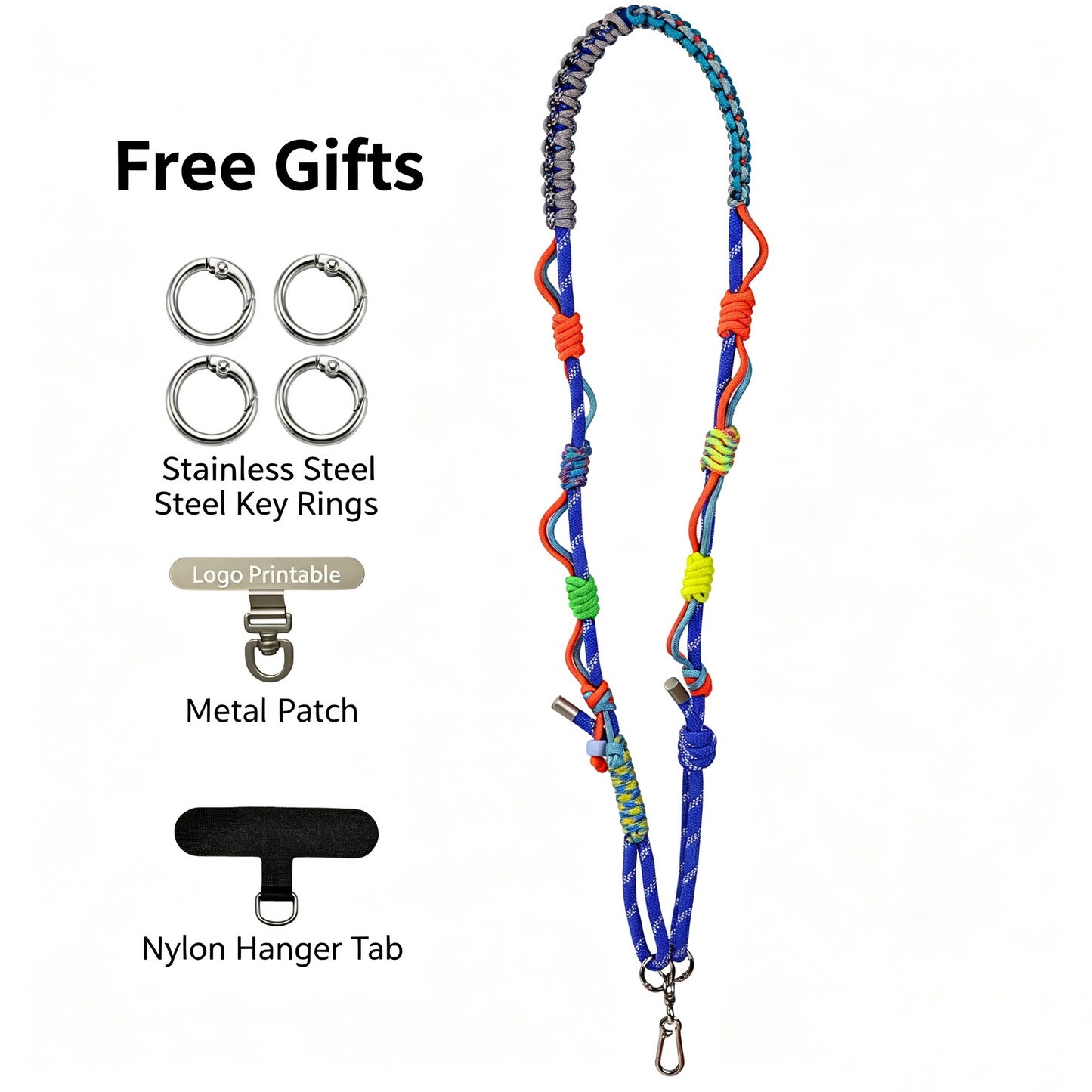 Multifunctional Outdoor Crossbody Lanyard, Adjustable Anti-Lost Strap for Phone & Camera