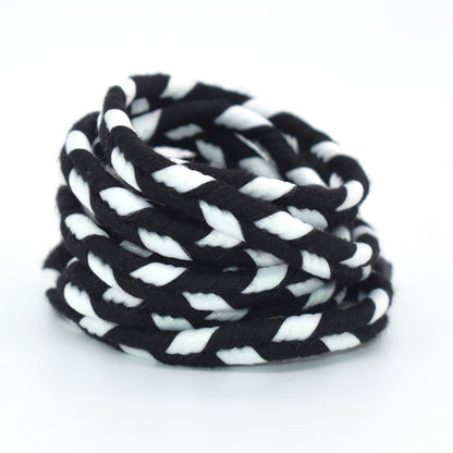 Custom 3-Strand Twisted Cotton Hemp Rope, Multi Color Braided Flat Twine Cord for Bag Decoration