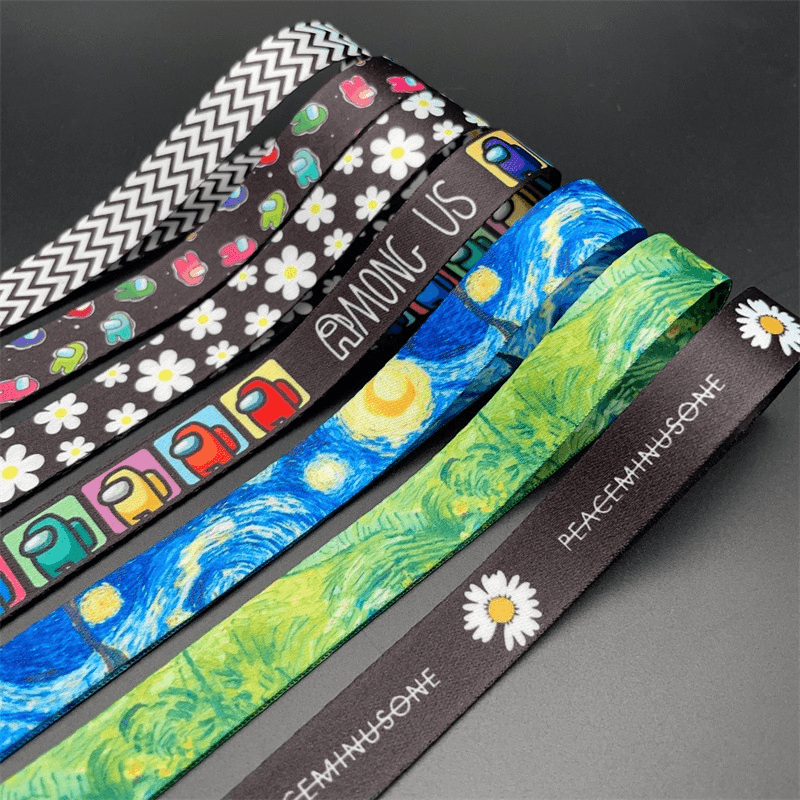 Custom Sublimation Printed Webbing Strap, Ethnic Pattern Polyester Shoulder Strap