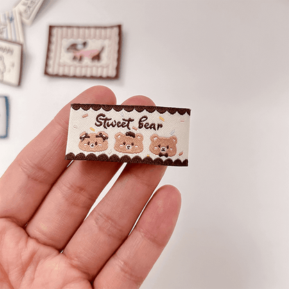 Custom Cartoon Woven Labels | Cute Pattern Garment Woven Tags