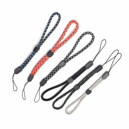 Adjustable Short Wrist Lanyard Polyester Phone Strap For Key UPU Case Charm