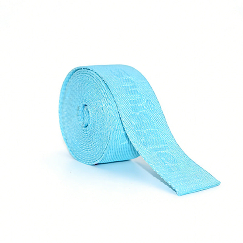 Concave Jacquard Woven Webbing, Custom Embossed Logo Fabric