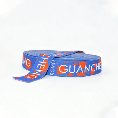 Custom Nylon Computer Jacquard Woven Logo Elastic Webbing Strap