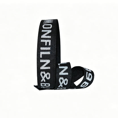 Custom Jacquard Woven Webbing Strap, Personalized Brand Logo Polyester Ribbon