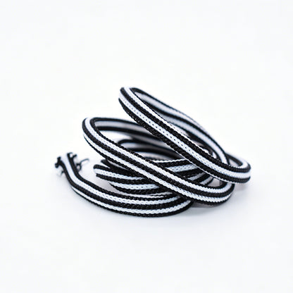 Custom Knitted Round Drawstring Cord, Polyester Knit Rope for Hoodie Garment Bag Accessories OEM