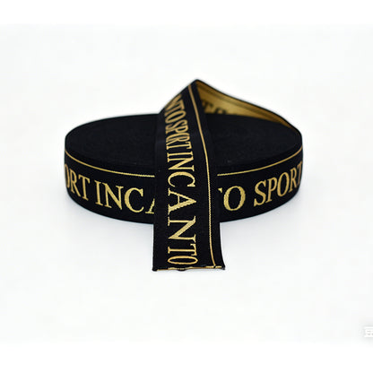 Custom Jacquard Printed Elastic Webbing Band, Logo Jacquard Elastic Tape for Garment Underwear Accessories