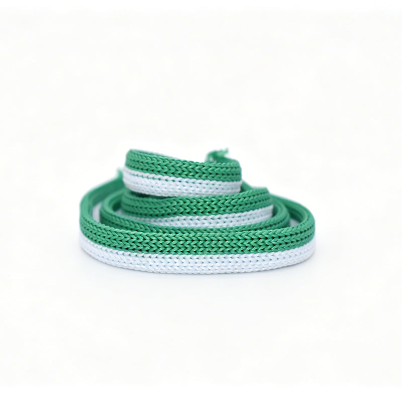 Custom Striped Hollow Knit Drawstring, Tubular Polyester Cord for Hoodie & Garment OEM