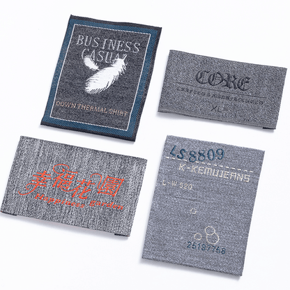 Custom Company Logo Woven Labels | Brand Garment Neck Woven Tags