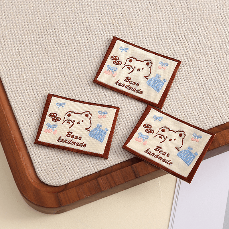 Custom Cartoon Woven Labels | Cute Pattern Garment Woven Tags